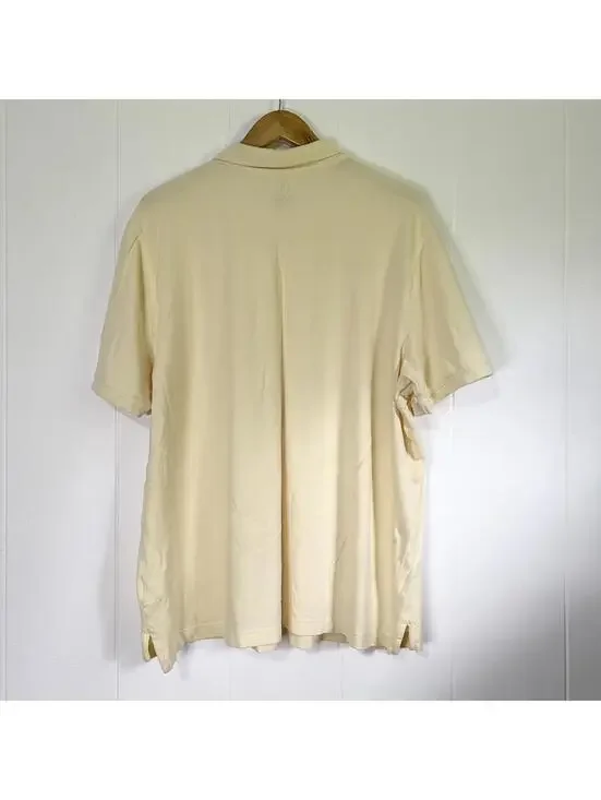 George Yellow Short Sleeve Collared Golf Polo Tee T-shirt Men's 2XL - Picture 3 of 4